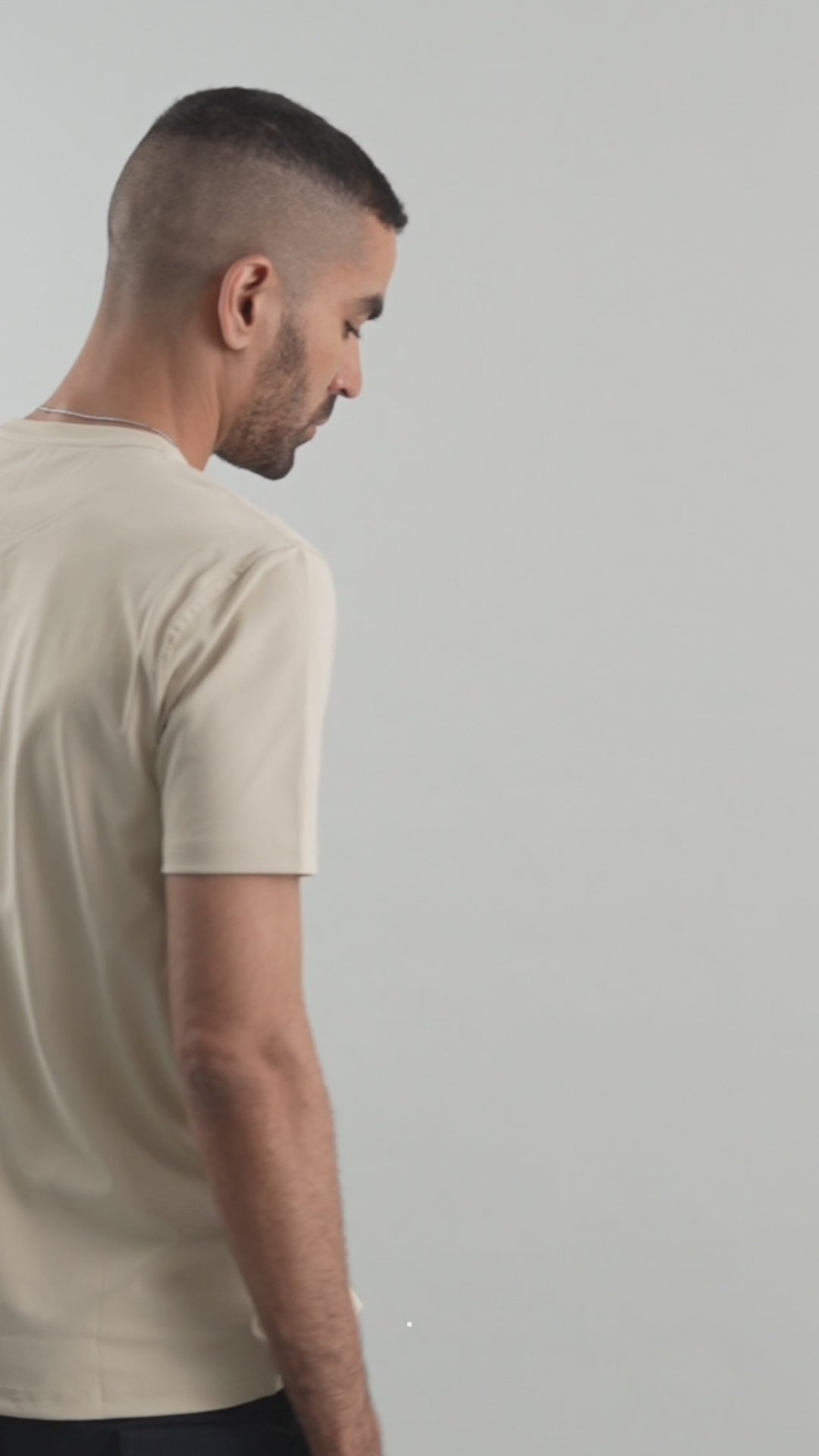 Beige Durafit Torso Half Sleeves T-Shirt