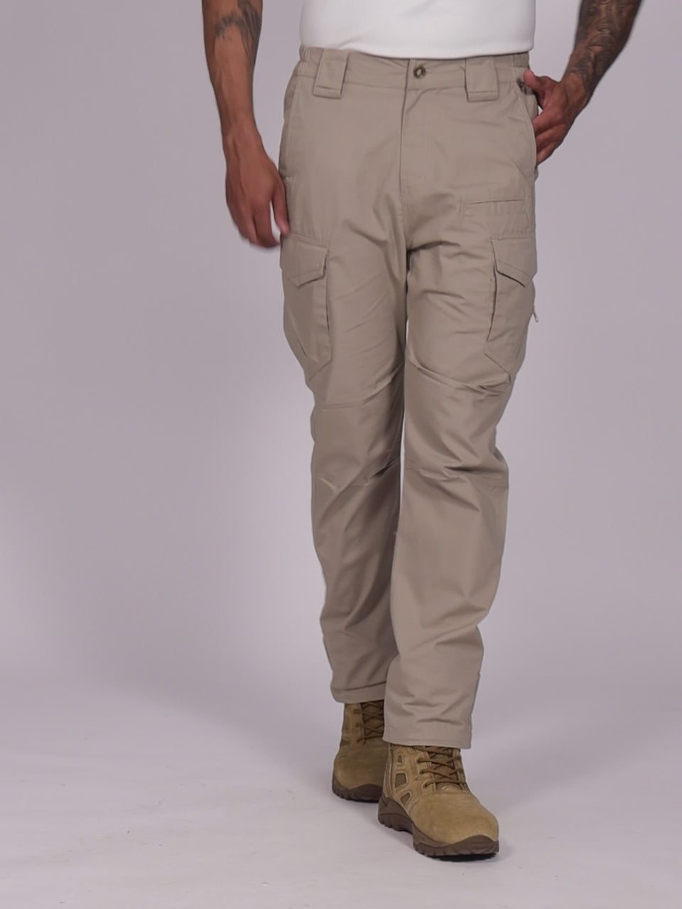 Beige Achiever Tactical Pant