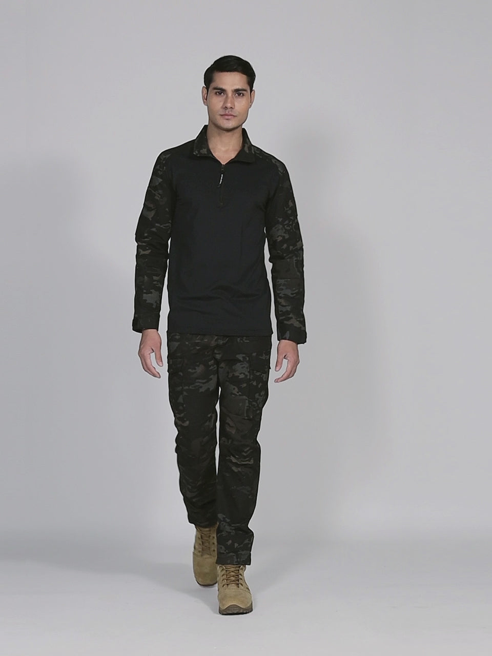 Black Multicam Range Tactical T-Shirt