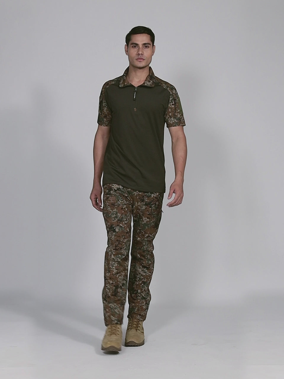 Super Digital Half Sleeves Tactical T-Shirt