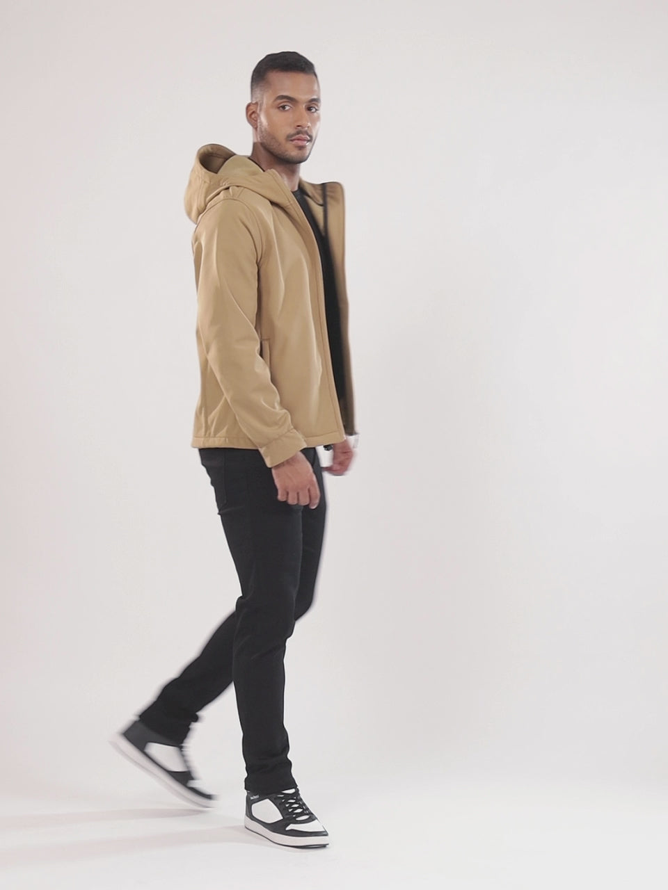 Khaki DWR Technical Softshell Jacket