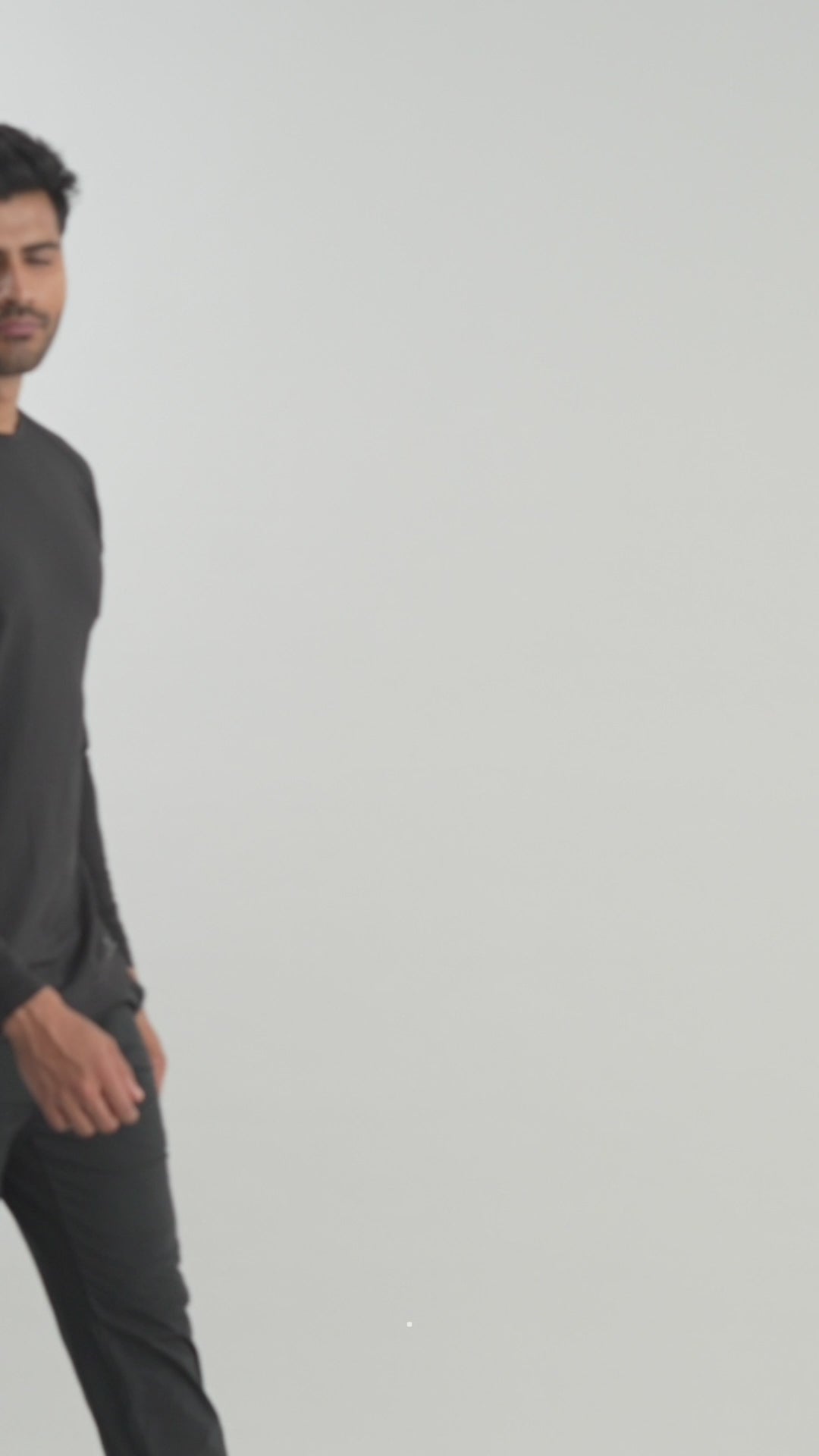 Black Signature Panel Full Sleeves T-Shirt