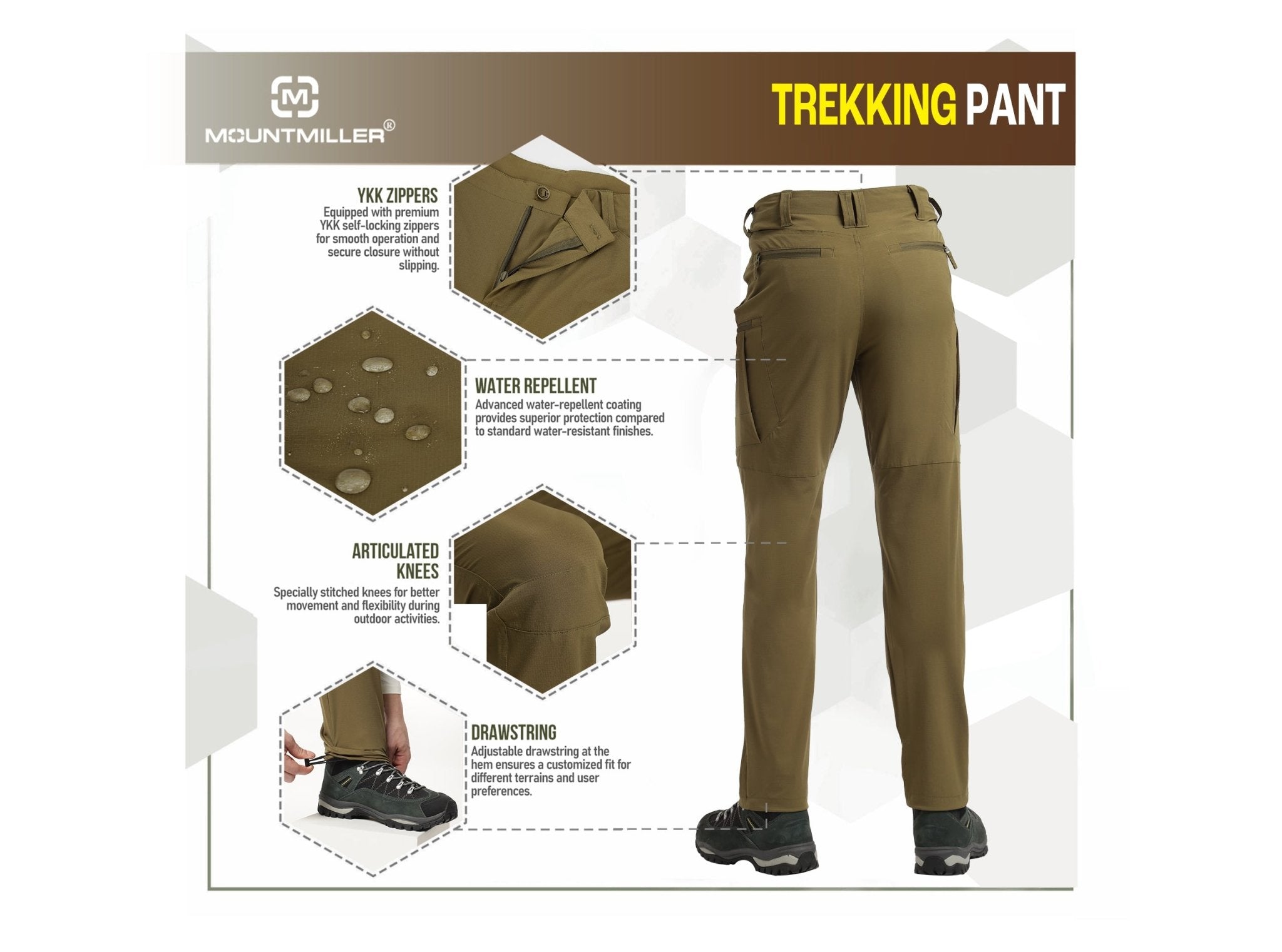 Tan PathFinder Trekking Pant - MountMiller