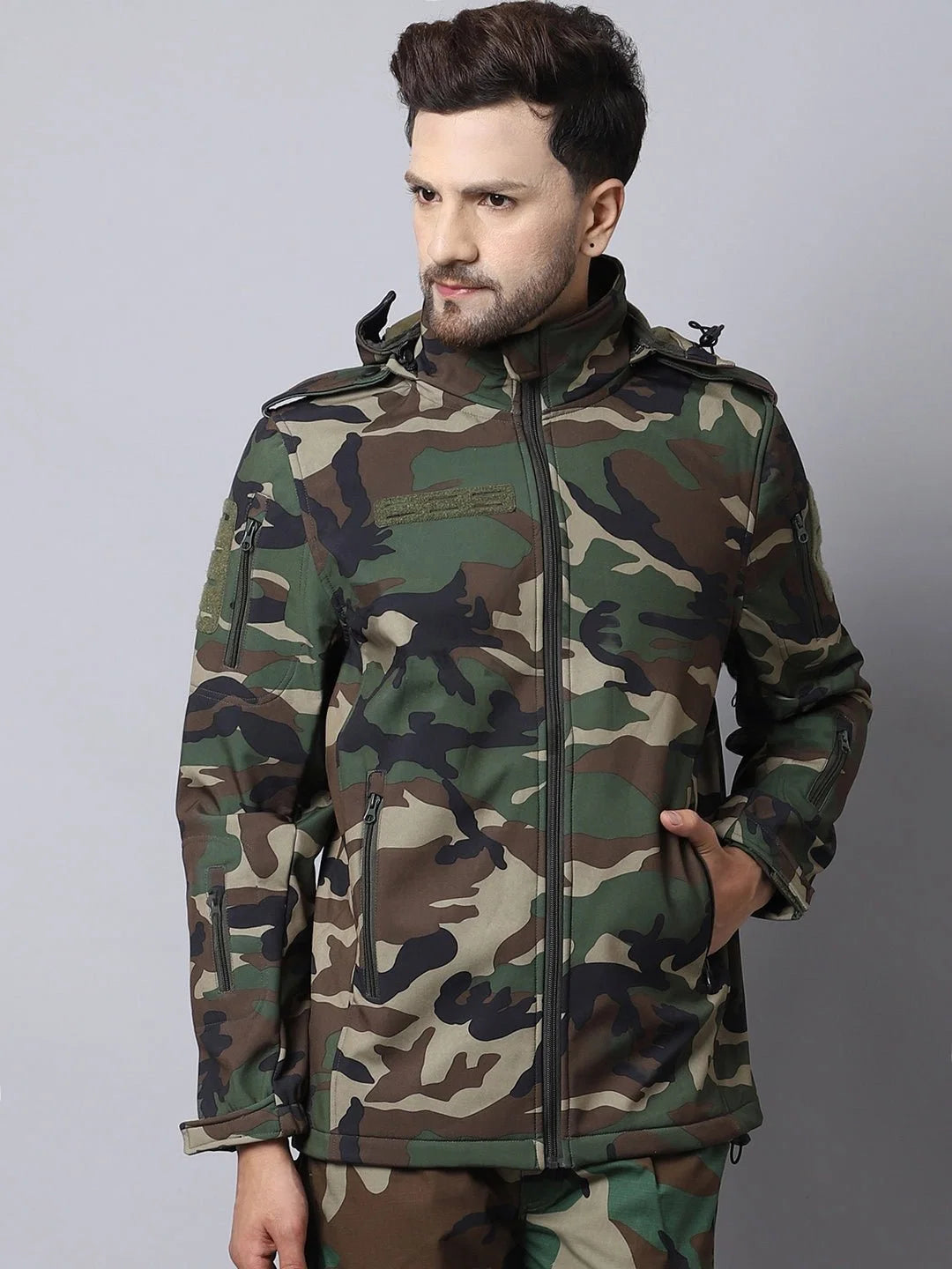 OG Ripstop Tactical Pant + Woodland 12 Zip Softshell WP Lycra Jacket