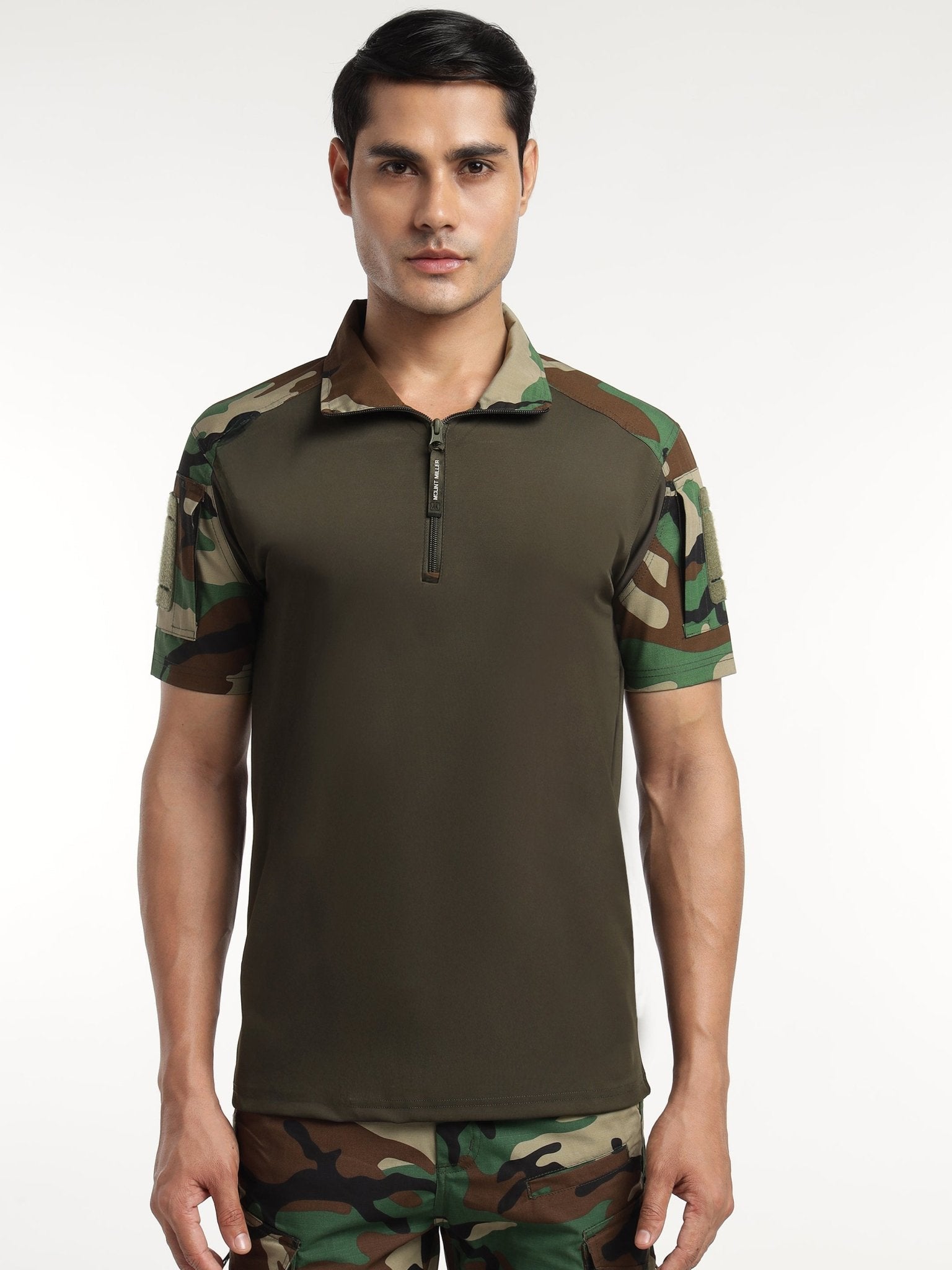 Woodland Half Sleeves Tactical T-Shirt - MountMiller