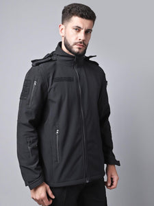Black 12 Zip Softshell WP Lycra Jacket