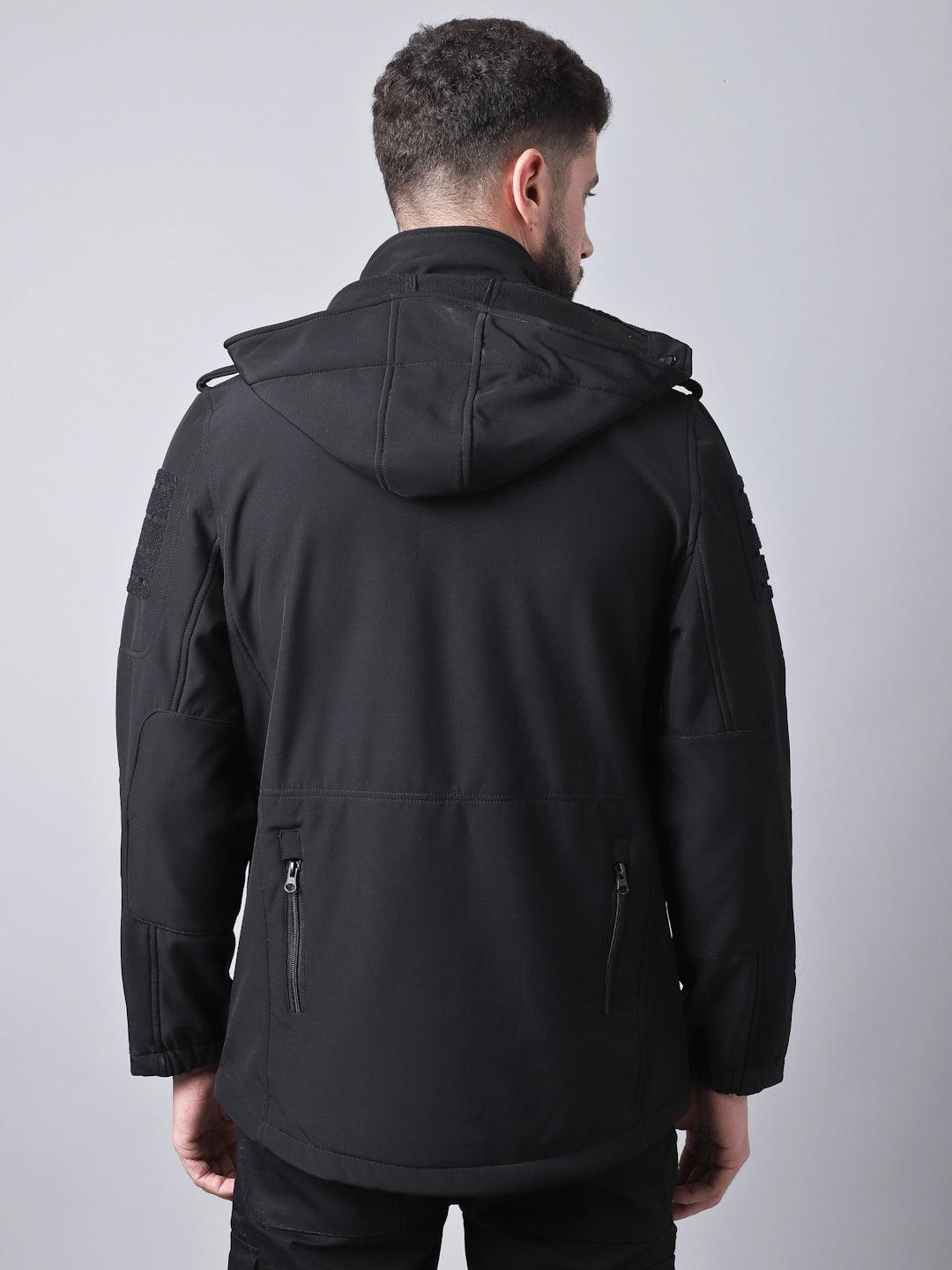Black 12 Zip Softshell WP Lycra Jacket | MountMiller®
