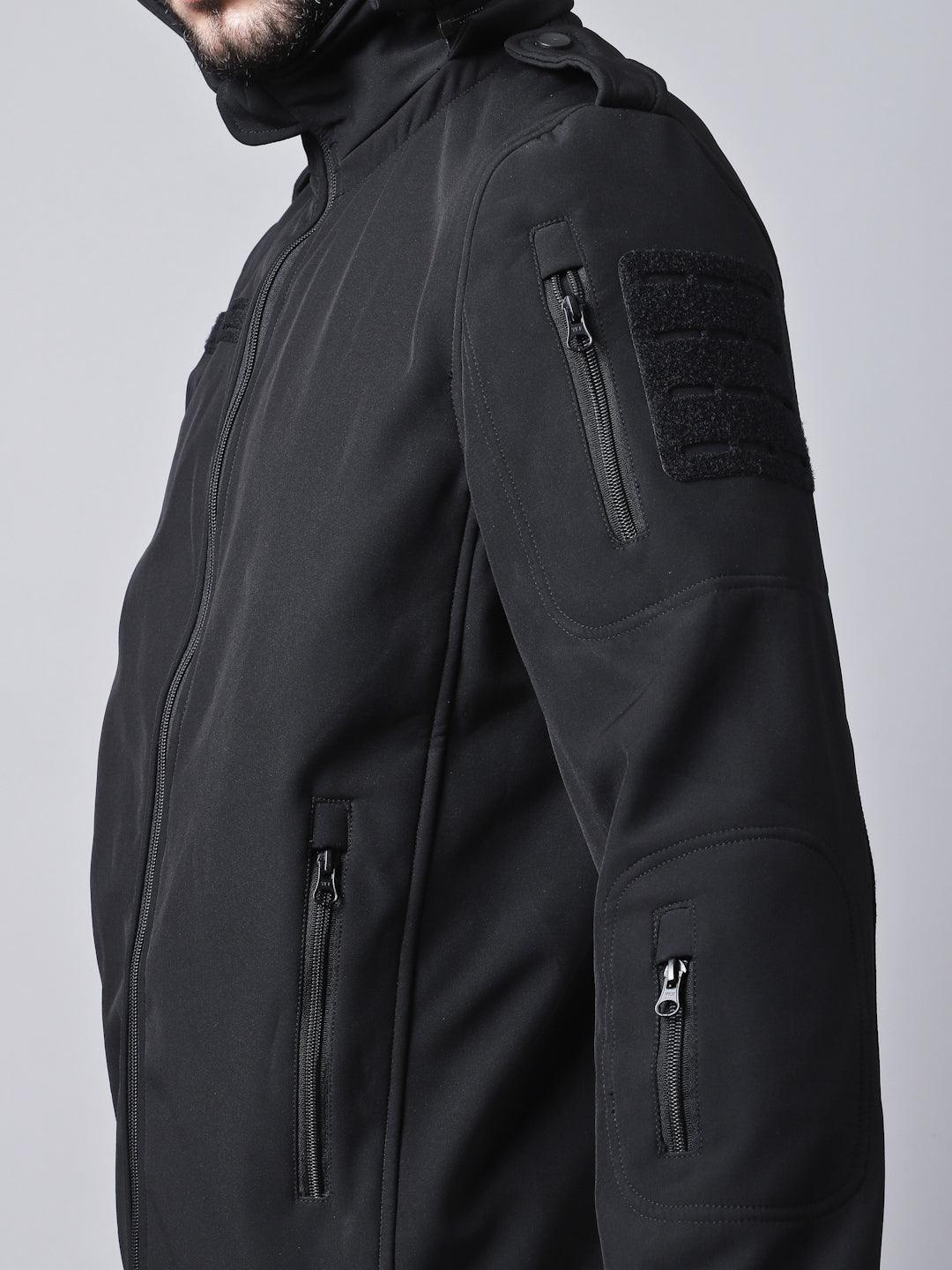 Black 12 Zip Softshell WP Lycra Jacket - MountMiller