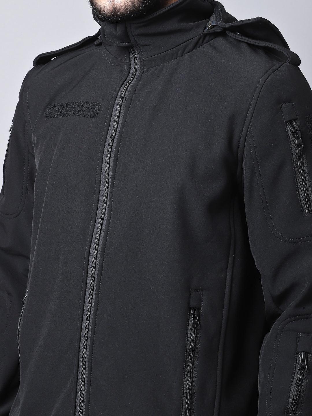 Black 12 Zip Softshell WP Lycra Jacket - MountMiller